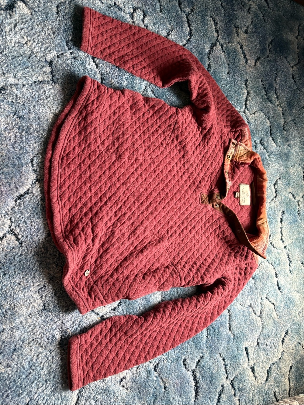 Legendary Whitetails Quilted Wine Red Cowl Pullover